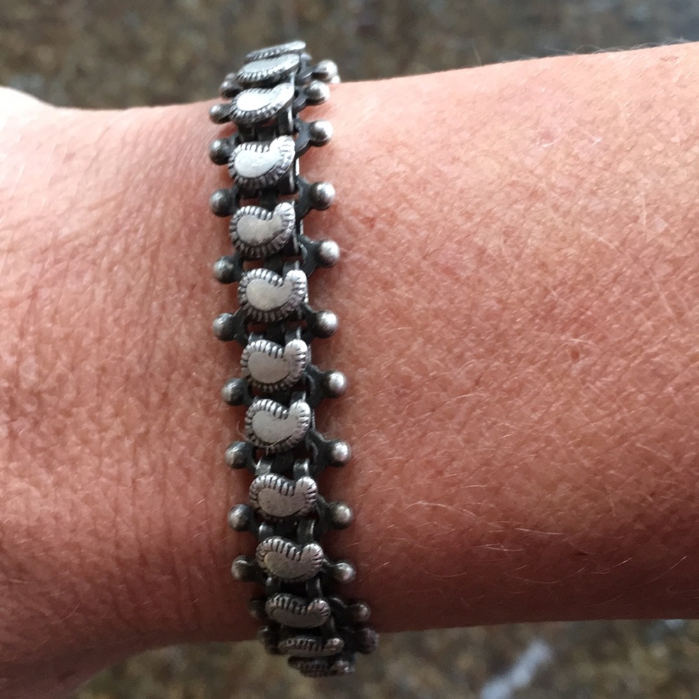 Silver Paisley Bracelet